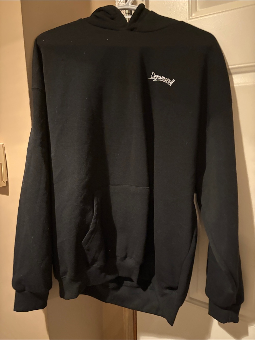 Sanrio Black Pullover Hoodie with Small Chest Logo